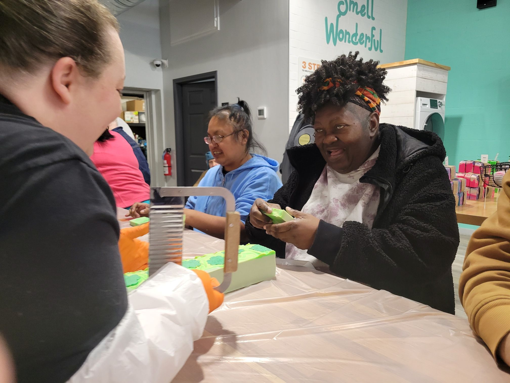 Helen R. Tucker Adult Developmental Center Goes to Buff City Soap